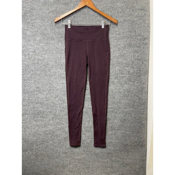 Athleta Maroon Leggings Mid Rise 27” Size XS Womens - Picture 1 of 12